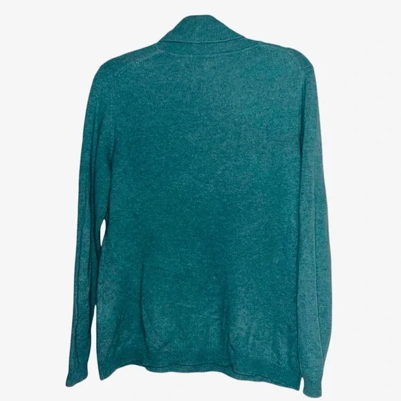 Charter Club - Luxury 100% Cashmere Green Turtle Neck Sweater - Size Large - EUC - Picture 4 of 8